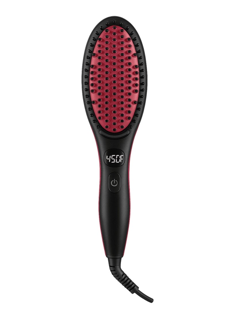 Impex Salon Style Hair Straightener Brush with Ceramic Heating Tool - Image 3